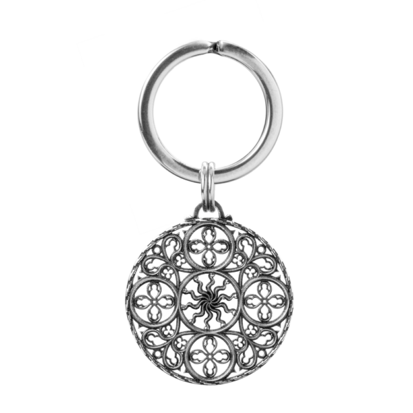 portachiavi rosone milano gioielli argento ellius