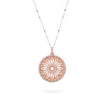Collana Rosone Duomo di Firenze Rosé gioiello argento