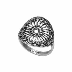 anello light rosone Firenze gioielli argento Ellius