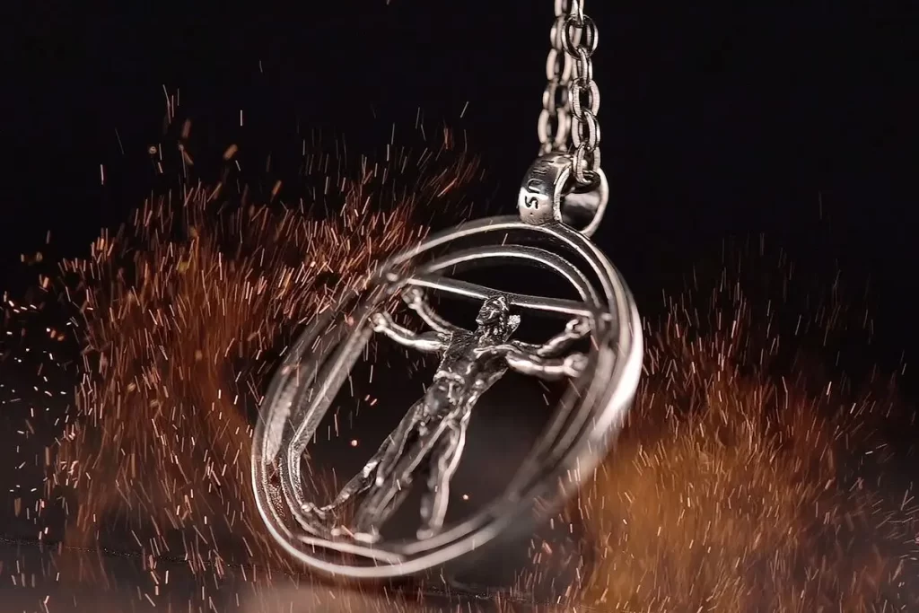 Vitruvian Man Necklace Jewel