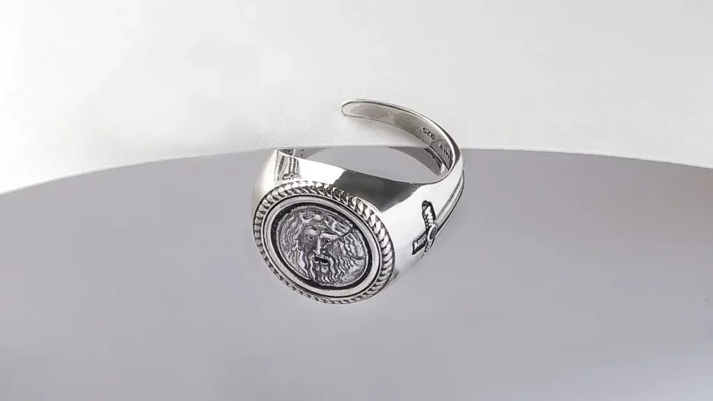 Anello Bocca della Verità Roma in argento
