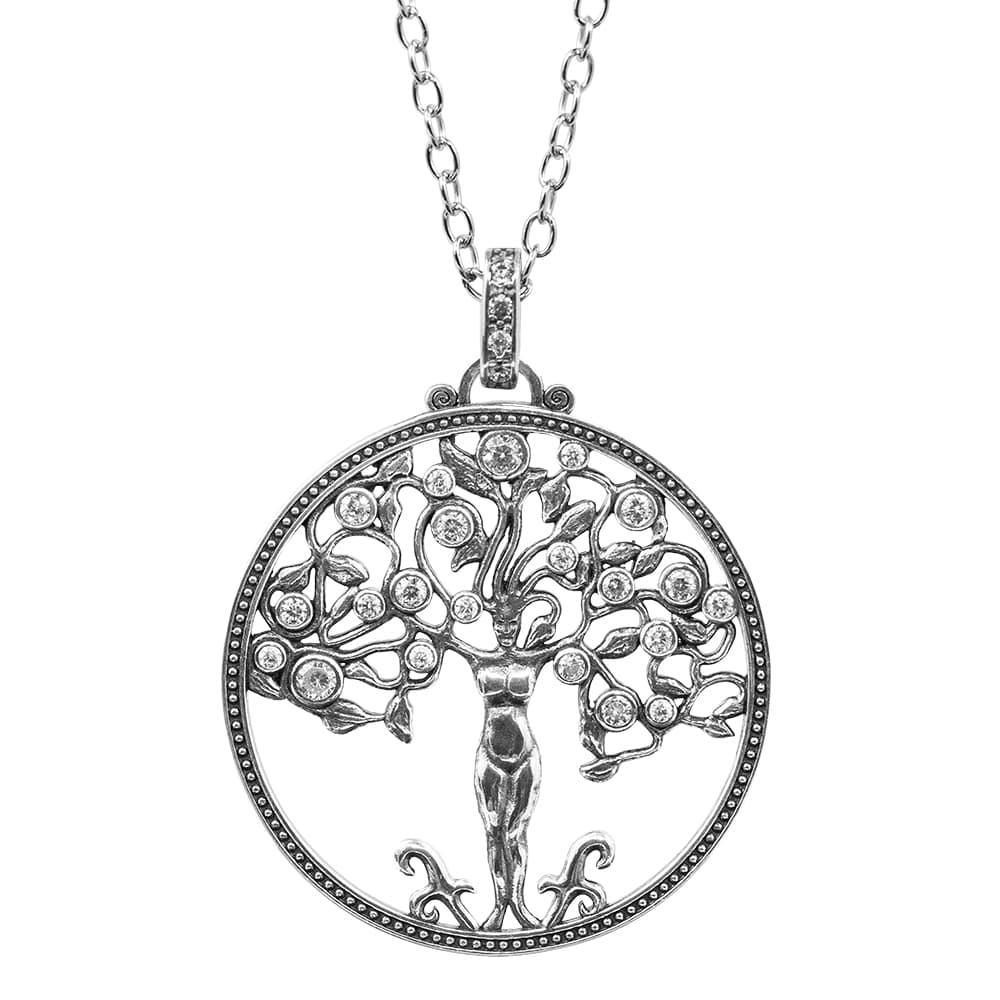 Collana grande Albero della Vita Argento Donna particolare