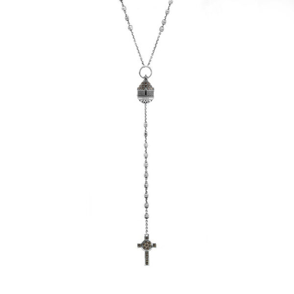 Collana Rosario Cupola Alberobello gioielli argento Ellius