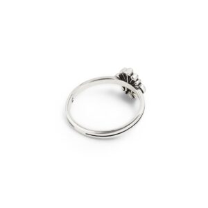Anello Fregio Sicento barocco donna in argento retro