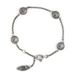 Bracciale Agnese Seicento pietre barocco donna in argento retro