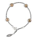 Bracciale Agnese Seicento pietre gialle donna barocco in argento