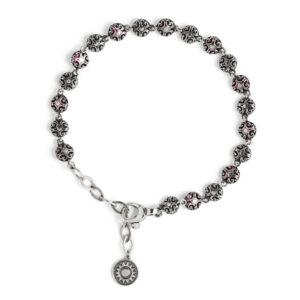 Bracciale Fregio con pietre pietre ruby donna barocco in argento retro