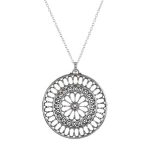 Collana Rosone Light Grande San Rufino Assisi donna in argento