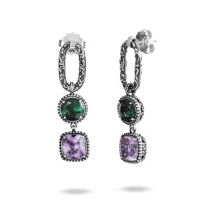 Orecchini Estasi con ciondolo Seicento barocco donna in argento