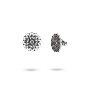 Orecchini Floreali Seicento barocco donna in argento