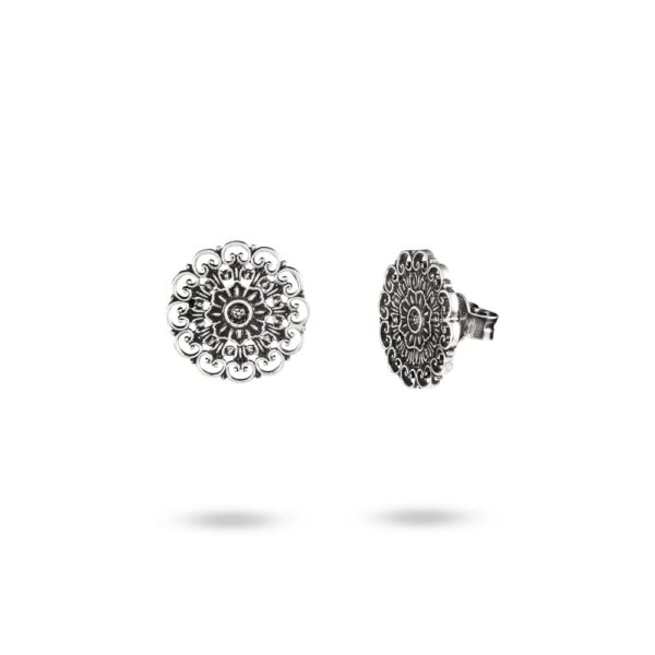 Orecchini Floreali Seicento barocco donna in argento