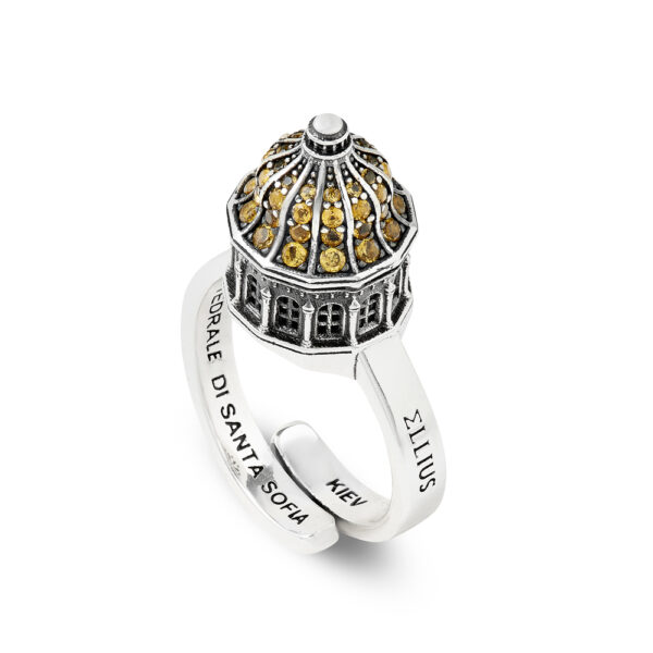Ring Dome Minimal Cathedral of St. Sophia Kiev silver jewel