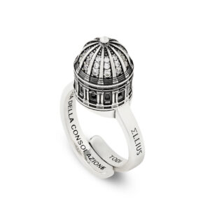 Anello Cupola Minimal Tempio Santa Maria della Consolazione Todi gioiello in argento