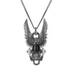 Imperial Jewellery necklace in silver and black stone