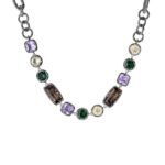Collana Girocollo Estasi in argento con pietre