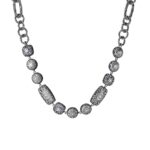 Collana Girocollo Estasi in argento con pietre retro