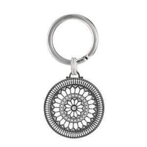 Portachiavi Rosone Todi pietra argento ellius