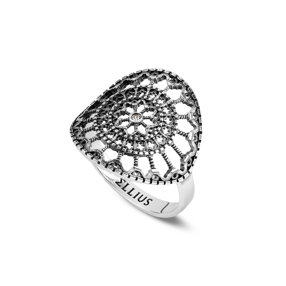 anello rosone light todi argento donna ellius