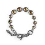 bracciale agnese pietre gialle donna argento ellius