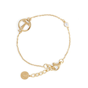 Bracciale Tau donna dorato argento