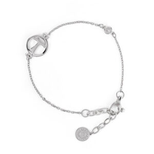 Bracciale Tau donna rodio argento