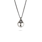 Collana Tau cerchio uomo argento