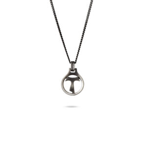 Collana Tau cerchio uomo argento