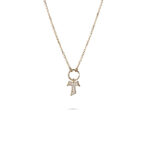 Collana Tau pietre donna dorata