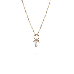 Collana Tau pietre donna dorata