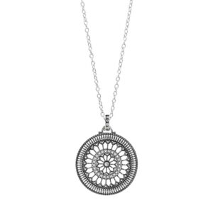 collana rosone light todi medio argento donna ellius