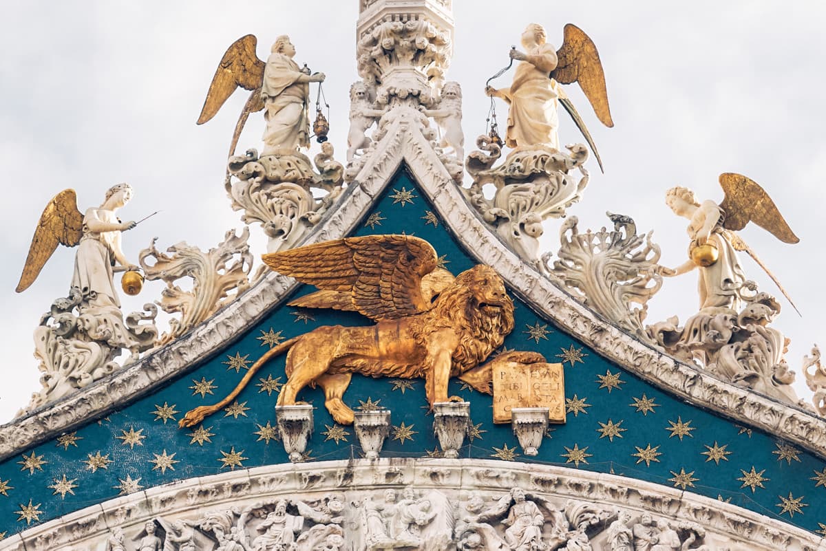Stemma del Leone di Venezia sulla Basilica