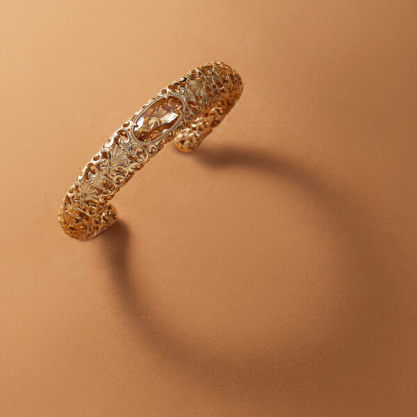 bracciale rigido barocco dorato