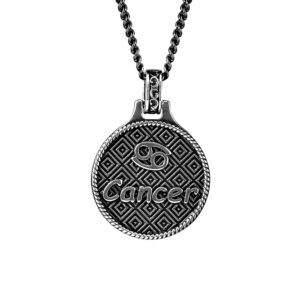 collana zodiaco cancro uomo argento ellius retro