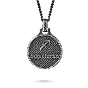 collana zodiaco sagittario uomo argento ellius retro
