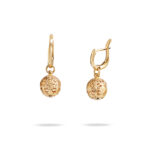 baroque basket gold-plated silver ellius women's earrings