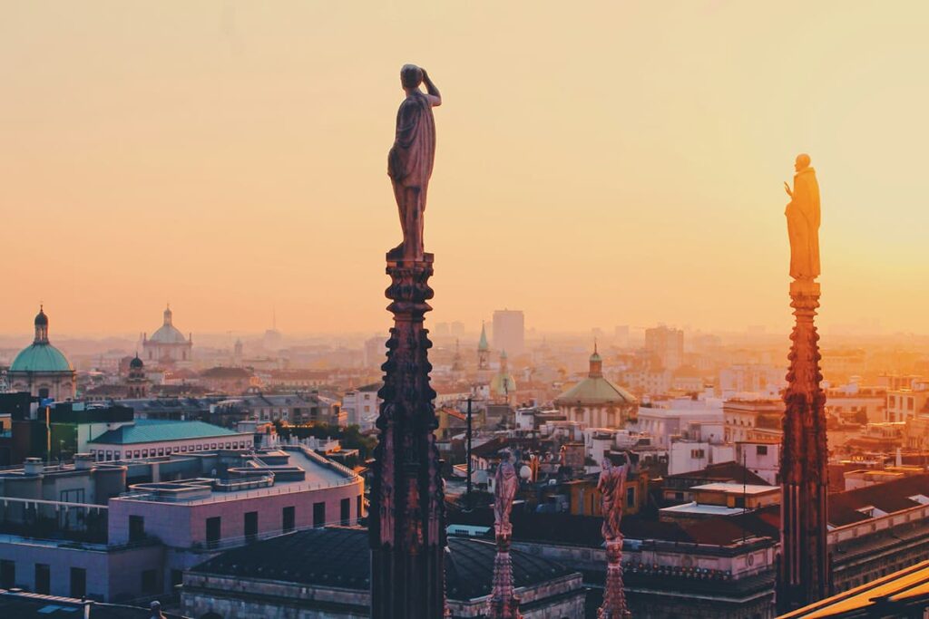 Vista dal Duomo di Milano
