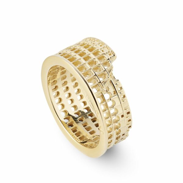 Colosseum Ring Rome Gold Women's Silver Jewelry Ellius