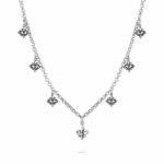 Collana Rolo Ciondoli Gigli Argento Gioielli Ellius